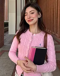 美國RL專櫃款🇺🇸女大人 麻花外套-粉